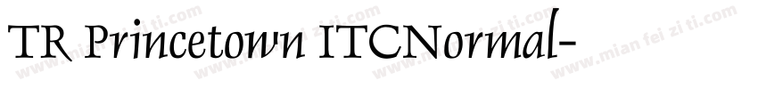 TR Princetown ITCNormal字体转换